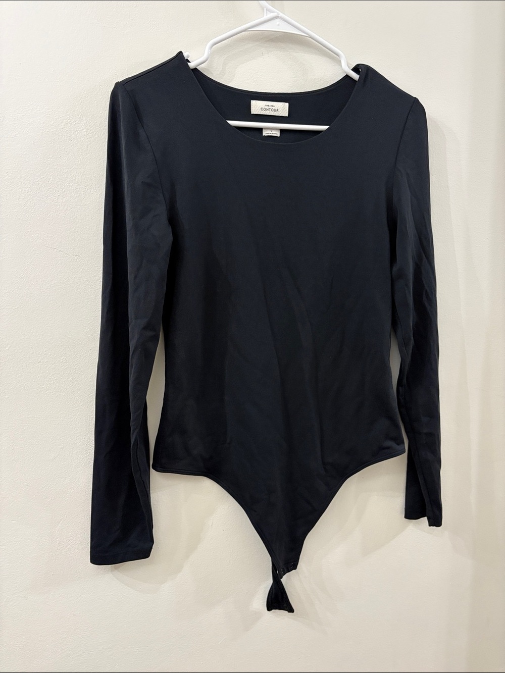 Babaton Aritzia Black Scoop Neck Contour Bodysuit - women’s large